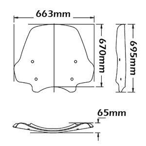 PARABREZZA TIPO GIANT ISOTTA PER BMW R 1200 R (2011-2014)
