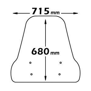 PARABREZZA CLASSIC ISOTTA PER PIAGGIO LIBERTY S 50/125/150/200