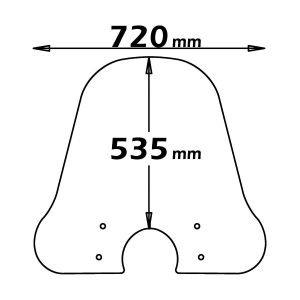 PARABREZZA CLASSIC ISOTTA PER PIAGGIO VESPA PX FRENO A DISCO VESPA PX-PE-PK-ET3 50/125/150/200